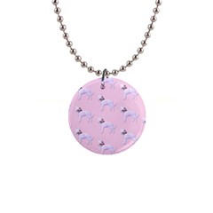 Dogs Pets Anima Animal Cute 1  Button Necklace by HermanTelo