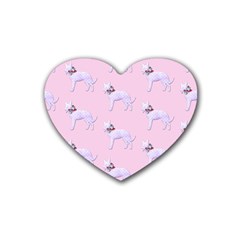 Dogs Pets Anima Animal Cute Heart Coaster (4 Pack) 