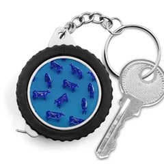 Cow Illustration Blue Measuring Tape