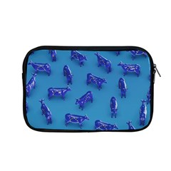 Cow Illustration Blue Apple Macbook Pro 13  Zipper Case