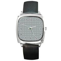 Pattern Shapes Square Metal Watch