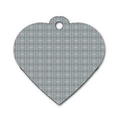 Pattern Shapes Dog Tag Heart (two Sides)