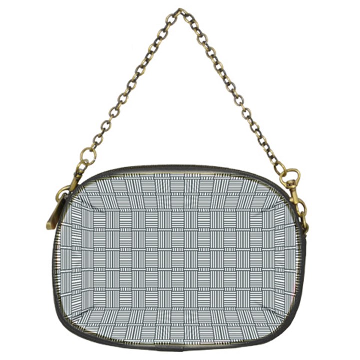 Pattern Shapes Chain Purse (Two Sides)