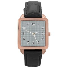 Pattern Shapes Rose Gold Leather Watch  by HermanTelo