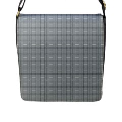 Pattern Shapes Flap Closure Messenger Bag (l)