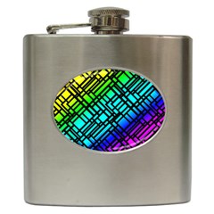 Background Texture Colour Hip Flask (6 Oz)