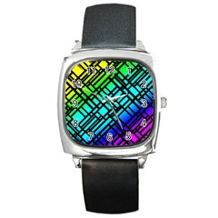 Background Texture Colour Square Metal Watch