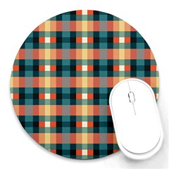 Texture Red Round Mousepads by HermanTelo