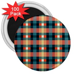 Texture Red 3  Magnets (100 Pack)