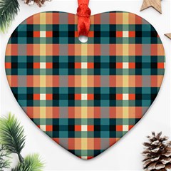 Texture Red Heart Ornament (two Sides)