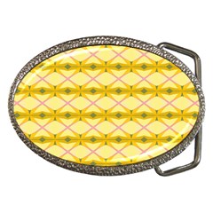 Pattern Pink Yellow Belt Buckles by HermanTelo