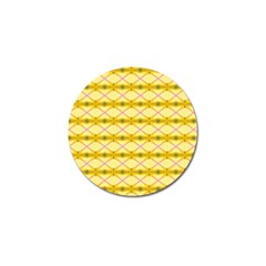 Pattern Pink Yellow Golf Ball Marker