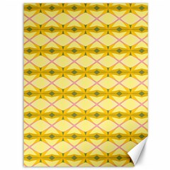 Pattern Pink Yellow Canvas 36  X 48 