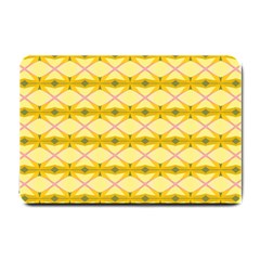 Pattern Pink Yellow Small Doormat 