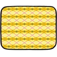 Pattern Pink Yellow Fleece Blanket (mini)