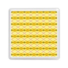 Pattern Pink Yellow Memory Card Reader (square)