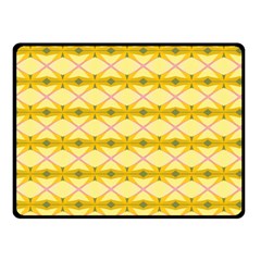 Pattern Pink Yellow Double Sided Fleece Blanket (small) 