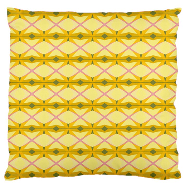 Pattern Pink Yellow Standard Flano Cushion Case (Two Sides)