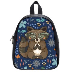 Funny Raccoon School Bag (small)