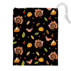 Thanksgiving Turkey Pattern Drawstring Pouch (4xl)