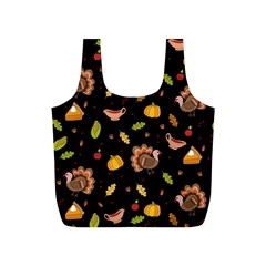 Thanksgiving Turkey Pattern Full Print Recycle Bag (s) by Valentinaart