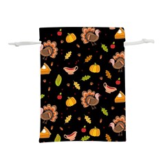 Thanksgiving Turkey Pattern Lightweight Drawstring Pouch (l)