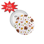 Thanksgiving Turkey pattern 1.75  Buttons (100 pack)  Front