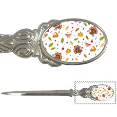 Thanksgiving Turkey Pattern Letter Opener by Valentinaart