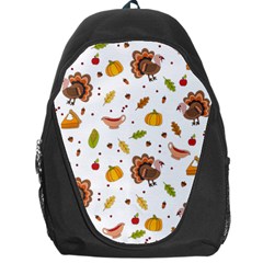 Thanksgiving Turkey Pattern Backpack Bag by Valentinaart