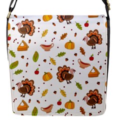 Thanksgiving Turkey Pattern Flap Closure Messenger Bag (s) by Valentinaart