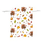 Thanksgiving Turkey pattern Lightweight Drawstring Pouch (M) Front