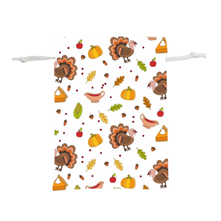 Thanksgiving Turkey pattern Lightweight Drawstring Pouch (M)