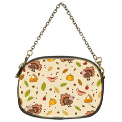 Thanksgiving Turkey Pattern Chain Purse (one Side) by Valentinaart