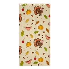 Thanksgiving Turkey Pattern Shower Curtain 36  X 72  (stall) 