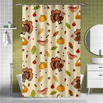 Thanksgiving Turkey pattern Shower Curtain 48  x 72  (Small)  Curtain(48  X 72 ) - 42.18 x64.8  Curtain(48  X 72 )