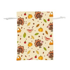 Thanksgiving Turkey Pattern Lightweight Drawstring Pouch (m) by Valentinaart