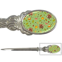 Thanksgiving Turkey Pattern Letter Opener by Valentinaart