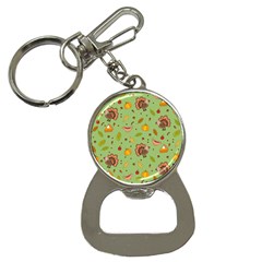 Thanksgiving Turkey Pattern Bottle Opener Key Chain by Valentinaart