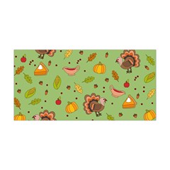 Thanksgiving Turkey Pattern Yoga Headband by Valentinaart