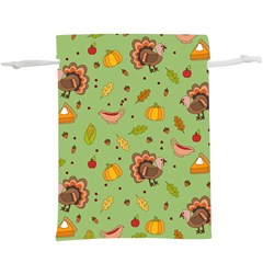 Thanksgiving Turkey Pattern  Lightweight Drawstring Pouch (xl)