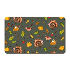 Thanksgiving Turkey Pattern Magnet (rectangular)