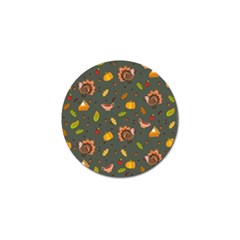 Thanksgiving Turkey Pattern Golf Ball Marker (10 Pack) by Valentinaart