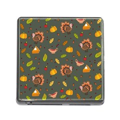 Thanksgiving Turkey Pattern Memory Card Reader (square 5 Slot) by Valentinaart