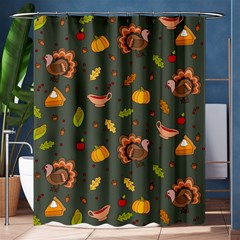 Thanksgiving Turkey Pattern Shower Curtain 60  X 72  (medium)  by Valentinaart