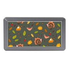 Thanksgiving Turkey Pattern Memory Card Reader (mini) by Valentinaart