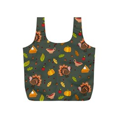 Thanksgiving Turkey Pattern Full Print Recycle Bag (s) by Valentinaart