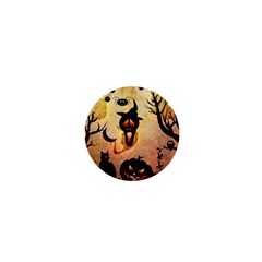 Funny Halloween Design, Pumpkin, Cat, Owl And Crow 1  Mini Magnets by FantasyWorld7