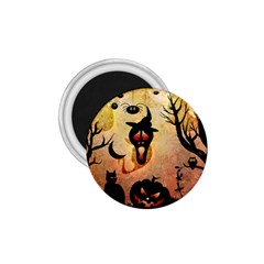 Funny Halloween Design, Pumpkin, Cat, Owl And Crow 1 75  Magnets by FantasyWorld7