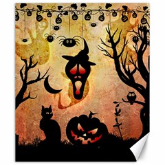 Funny Halloween Design, Pumpkin, Cat, Owl And Crow Canvas 20  X 24  by FantasyWorld7