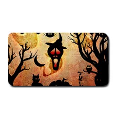 Funny Halloween Design, Pumpkin, Cat, Owl And Crow Medium Bar Mats by FantasyWorld7